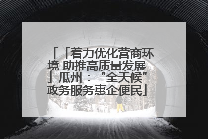 「着力优化营商环境 助推高质量发展」瓜州：“全天候”政务服务惠企便民