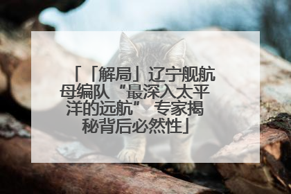 「解局」辽宁舰航母编队“最深入太平洋的远航” 专家揭秘背后必然性