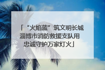 “火焰蓝”筑文明长城 淄博市消防救援支队用忠诚守护万家灯火