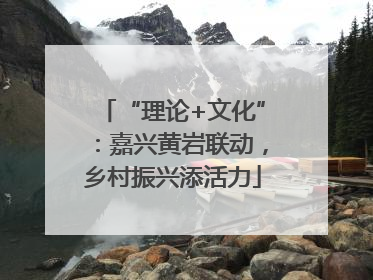 “理论+文化”：嘉兴黄岩联动，乡村振兴添活力