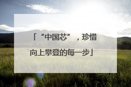 “中国芯”，珍惜向上攀登的每一步