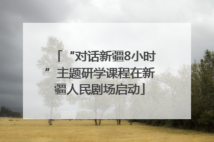 “对话新疆8小时”主题研学课程在新疆人民剧场启动