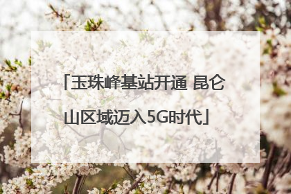 玉珠峰基站开通 昆仑山区域迈入5G时代