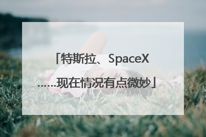 特斯拉、SpaceX……现在情况有点微妙
