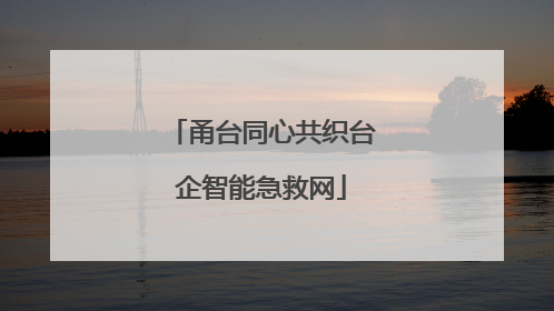 甬台同心共织台企智能急救网