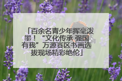 百余名青少年挥毫泼墨！“文化传承 强国有我”万源赛区书画选拔现场精彩绝伦