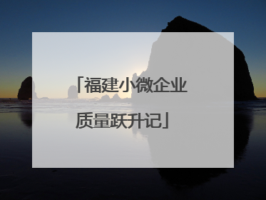 福建小微企业质量跃升记