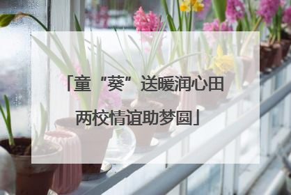 童“葵”送暖润心田 两校情谊助梦圆