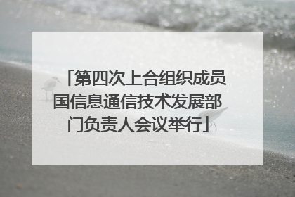 第四次上合组织成员国信息通信技术发展部门负责人会议举行