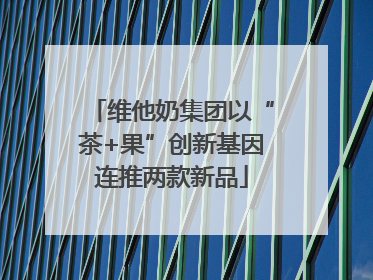 维他奶集团以“茶+果”创新基因连推两款新品