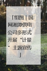 组图｜国网湘潭供电公司多形式开展“计量”主题宣传