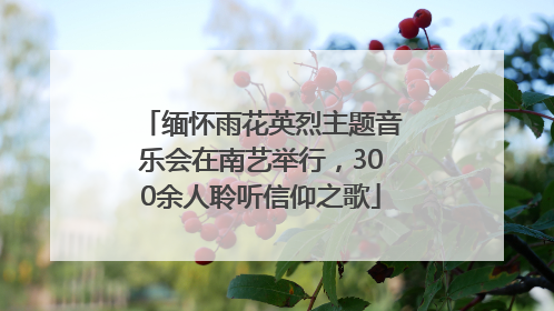 缅怀雨花英烈主题音乐会在南艺举行，300余人聆听信仰之歌