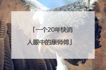 一个20年快消人眼中的康师傅