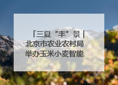 三夏“丰”景｜北京市农业农村局举办玉米小麦智能农机装备推广“田间日”活动