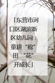 东营市河口区湖滨新区幼儿园：童耕“棉”田 “花”开成长
