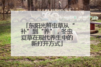 东阳光鲜虫草从“补”到“养”，冬虫夏草在现代养生中的新打开方式