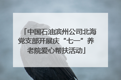 中国石油滨州公司北海党支部开展庆“七一”养老院爱心帮扶活动
