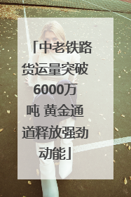 中老铁路货运量突破6000万吨 黄金通道释放强劲动能