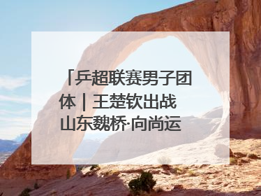 乒超联赛男子团体｜王楚钦出战 山东魏桥·向尚运动胜四川丰谷