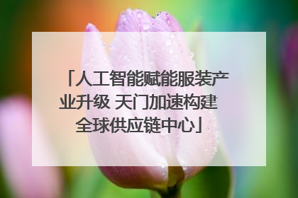 人工智能赋能服装产业升级 天门加速构建全球供应链中心