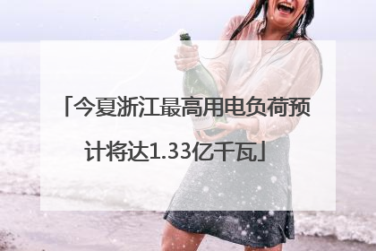 今夏浙江最高用电负荷预计将达1.33亿千瓦