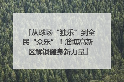从球场“独乐”到全民“众乐”！淄博高新区解锁健身新力量