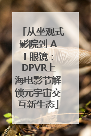 从坐观式影院到 AI 眼镜：DPVR上海电影节解锁元宇宙交互新生态