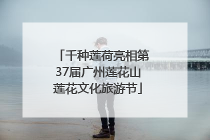 千种莲荷亮相第37届广州莲花山莲花文化旅游节