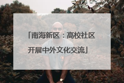 南海新区：高校社区开展中外文化交流