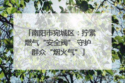 南阳市宛城区：拧紧燃气“安全阀” 守护群众“烟火气”