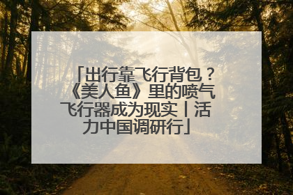 出行靠飞行背包？《美人鱼》里的喷气飞行器成为现实丨活力中国调研行