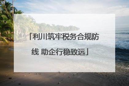 利川筑牢税务合规防线 助企行稳致远