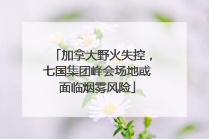加拿大野火失控，七国集团峰会场地或面临烟雾风险