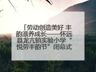 劳动创造美好 丰韵滋养成长——怀远县龙亢镇实验小学“悦劳丰韵节”闭幕式圆满举行