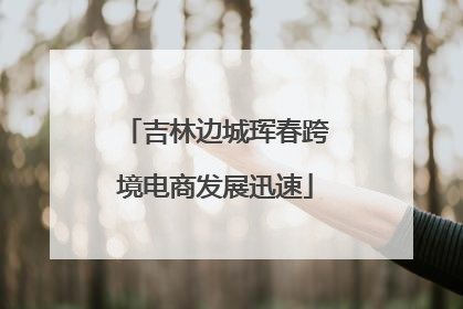 吉林边城珲春跨境电商发展迅速
