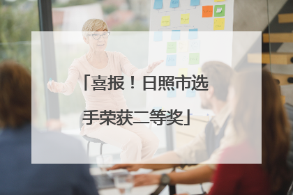 喜报！日照市选手荣获二等奖