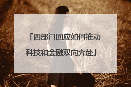 四部门回应如何推动科技和金融双向奔赴
