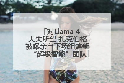 对Llama 4大失所望 扎克伯格被曝亲自下场组建新“超级智能”团队