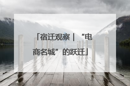 宿迁观察｜“电商名城”的跃迁