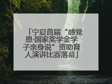 宁夏首届“感党恩·国家奖学金学子亲身说”资助育人演讲比赛落幕