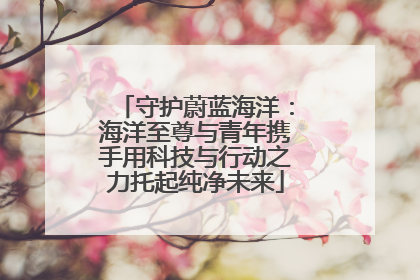 守护蔚蓝海洋：海洋至尊与青年携手用科技与行动之力托起纯净未来