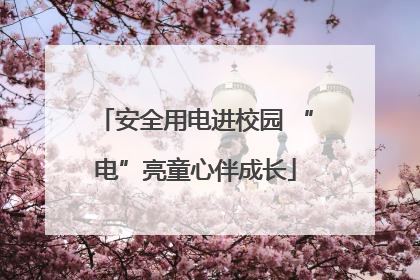 安全用电进校园 “电”亮童心伴成长