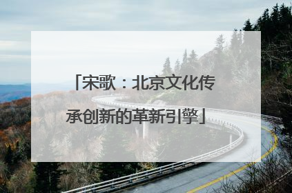 宋歌：北京文化传承创新的革新引擎