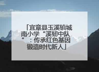 宜章县玉溪镇城南小学“溪韧中队”：传承红色基因 锻造时代新人