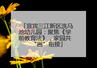 宜宾三江新区洗马池幼儿园：聚焦《学前教育法》，家园共“画”衔接