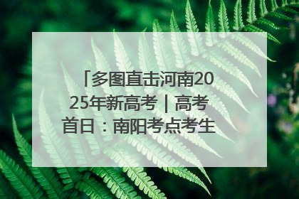 多图直击河南2025年新高考｜高考首日：南阳考点考生信心满满迎战