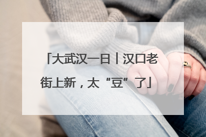大武汉一日︱汉口老街上新，太“豆”了