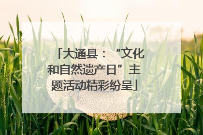 大通县：“文化和自然遗产日”主题活动精彩纷呈
