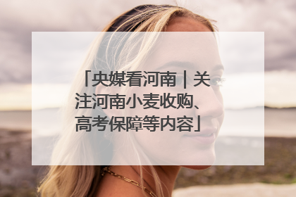 央媒看河南｜关注河南小麦收购、高考保障等内容
