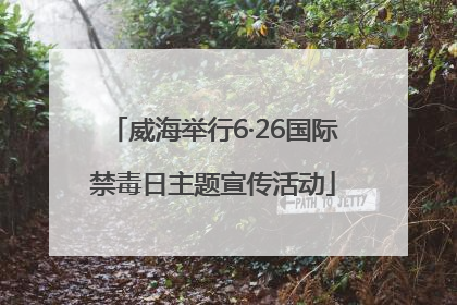威海举行6·26国际禁毒日主题宣传活动